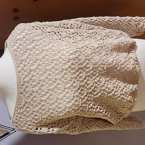 Jessica Simpson crochet type sweater